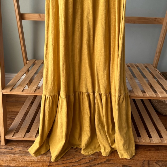 Anthropologie Daily Practice Strapless Flounced
Dress XS Yellow NWT - Picture 6 of 6